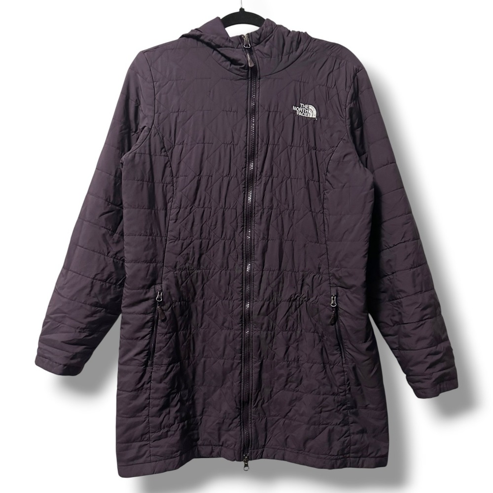 The North Face Women's Lightweight Quilted Hooded Jacket Purple L Gorpcore